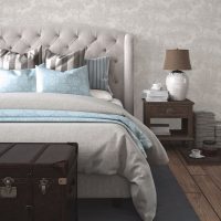 luxury vintage style bedroom. 3d rendering