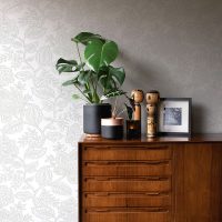 Mid Century Rosewood Timber Sideboard With Japanese Kokeshi Doll