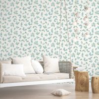Mock up poster frame in hipster interior background, scandinavian style