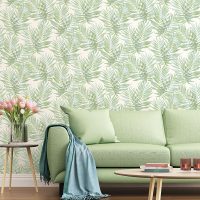 Contemporary green living room